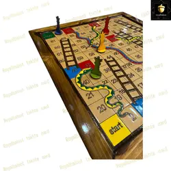 خرید منچ و مارپله چوبی معرق رویال بلوط