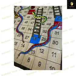 خرید منچ و مارپله چوبی معرق رویال بلوط