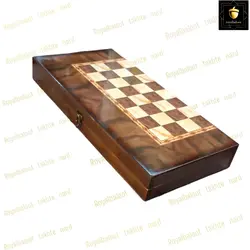 خرید تخته نرد چوب روسی طرح کلاسیک کد 17 | رویال بلوط