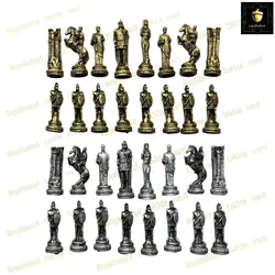 خرید مهره شطرنج پلی استر مدل رومی  رویال بلوط