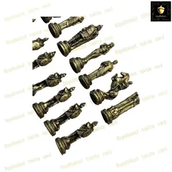 خرید مهره شطرنج پلی استر مدل رومی  رویال بلوط