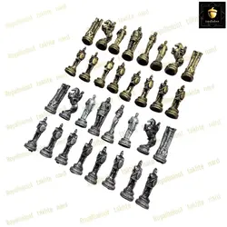 خرید مهره شطرنج پلی استر مدل رومی  رویال بلوط