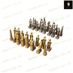 خرید مهره شطرنج پلی استری مصری 2 کد 76 | رویال بلوط