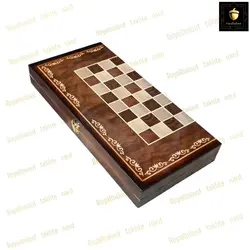 خرید تخته نرد چوب روسی طرح آتش کد 18 | رویال بلوط