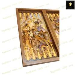 خرید تخته نرد ام دی اف طرح افسانه ای  رویال بلوط