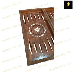 خرید تخته نرد ام دی اف طرح چوب کد154 | رویال بلوط