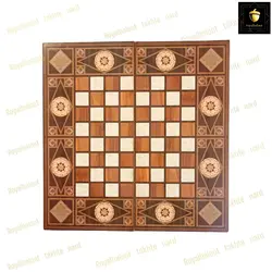 خرید تخته نرد ام دی اف طرح فندقی کد 15 | رویال بلوط