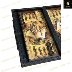 خرید تخته نرد چرمی طرح کوروش کبیر کد 4 | رویال بلوط