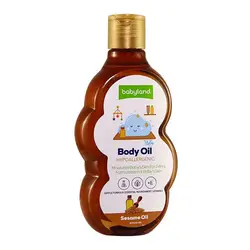 روغن نرم کننده پوست بچه حاوی روغن کنجد و ویتامین E بیبی لند حجم ۲۰۰ میل