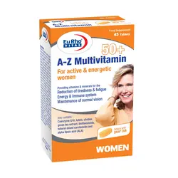 قرص A Z مولتی ویتامین بالای 50 سال بانوان یوروویتال