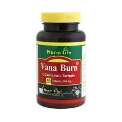 قرص ال کارنیتین وانا برن 500 میلی گرم نورم لایف 60 عدد