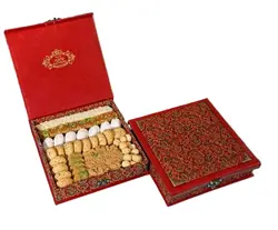 شیرینی مخلوط طرح ترمه حاج خلیفه علی رهبر یزد 900 گرمی