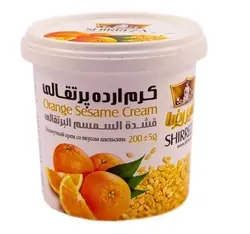 کرم ارده پرتقالی شیررضا 200 گرمی