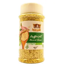 کنجد برشته طعم دار سیر و سبزیجات شیررضا 200 گرمی
