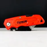 تیزبر و کاتر تاشو چاقویی دسته پلاستیکی همراه 5 عدد تیغ - برند اصلی Hoteche هوتچ (310419)