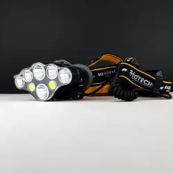 چراغ پیشانی کوهنوردی- 8 لامپ - 4400 میلی آمپری قابل شارژ - برند اصلی Hoteche هوتچ (440007)