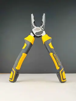 انبر دست فولادی حرارت دیده * 7 * اینچ ضد زنگ و ضد سایش فوق حرفه ای و صنعتی - برند اصلی Hoteche هوتچ (100122)