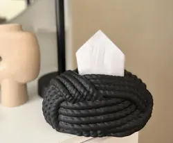 باکس دستمال کاغذی رومیزی طرح گره طناب کد629