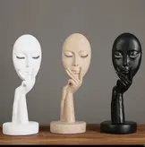 ست مجسمه رومیزی طرح رخ/نقاب کد281