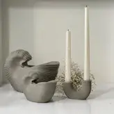 جاشمعی /گلدان رومیزی دکوراتیو صدف کد374