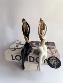 ست دو عددی مجسمه دکوراتیو لبه کتاب_میزی طرح مانکن  کد1009