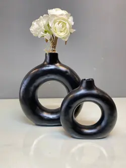 ست گلدان رومیزی مدرن طرح دونات کد321
