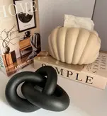 جادستمال کاغذی رومیزی صدف و دکوری گره کد10392