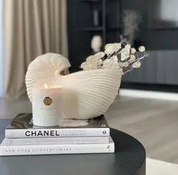 گلدان رومیزی دکوراتیو صدف کد817