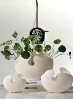 گلدان‌/جاشمعی رومیزی دفرمه پوست تخم مرغی کد815