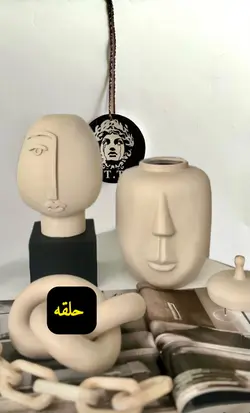بانکه/مجسمه دکوراتیو رومیزی طرح صورتک کد1089(قیمت هر مدل مجزاست)