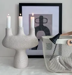 جاشمعی سه شعله مدل کاکتوس کد2061