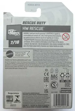 ماشین فلزی هات ویلز رسکیو دوتی Rescue Duty