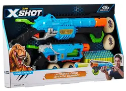 تفنگ تیر ابری ایکس شات «اولتیمیت دینو اتک کمبو، بسته دوتایی» 4859