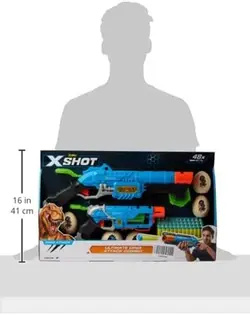 تفنگ تیر ابری ایکس شات «اولتیمیت دینو اتک کمبو، بسته دوتایی» 4859