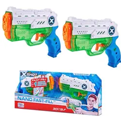 تفنگ «آبپاش ایکس شات بسته دو تایی نانو فست فیل» 56334