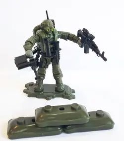مینی فیگور لگویی «سرباز نیروی ویژه با تجهیزات نظامی» XJ-981F