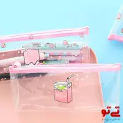 جامدادی شفاف طرح هلو مدل 1998