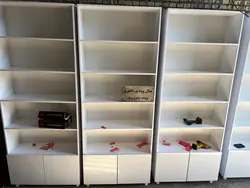 قفسه فروشگاهی ام دی اف و طبه بندی مغازه و انبار اهواز چوب و فلز ورناصری