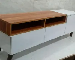 میز تلویزیون ام دی اف اهواز MDF تی وی روم و تی وی باکس ام دی اف سفید جدید