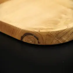 سینی چوبی مستطیل با چوب بلوط طبیعی و روغن گیاهی مخصوص چوب