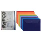 کاور A4  کد 105 به همراه پوشه دکمه دار پاپکو بسته 10 عددی