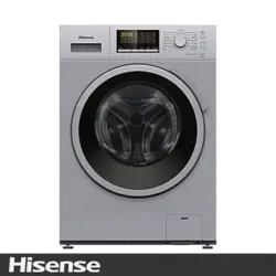 ماشین لباسشویی 8 کیلویی هایسنس مدل 8012 | موتور 1000 دور و 15 برنامه شستشو - رنگ سیلور - kiahomeshop