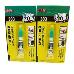 چسب قطره ای آکفیکس مدل 303 وزن 6 گرم بسته دو عددی