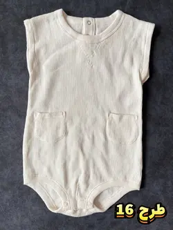 رامپر نوزادی دخترانه و پسرانه سایز ۱۸ تا ۲۴ ماه کد 1| بادی نخی لطیف و ضد حساسیت بچگانه