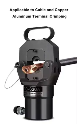 پرس کابلشو هیدرولیک سایز 150 تا 600 مدل CO-630A همراه با پمپ پدال پایی