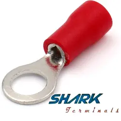سرسیم حلقوی روکش دار (SHARK) سایز 1.5 سوراخ 5 مدل RV1.25-5 بسته 100 عددی