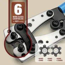 انبر پرس کابل شو مدل HX-50b سایز 6 / 50 میلیمتر