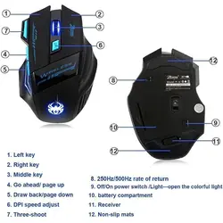 ماوس بی سیم مخصوص بازی زیلوتس Gaming Wireless ZELOTES F-14 - آوینا پی‌سی