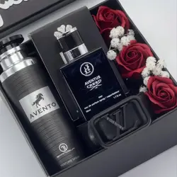 پک اکسسوری مردانه کد11شامل اسپری ،ادکلن،کمربند