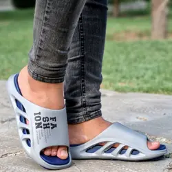 دمپایی مردانه و پسرانه مدل آمازونی – راحت و شیک با زیره اربولینگ رنگ طوسی، مدرن، ارسال رایگان.